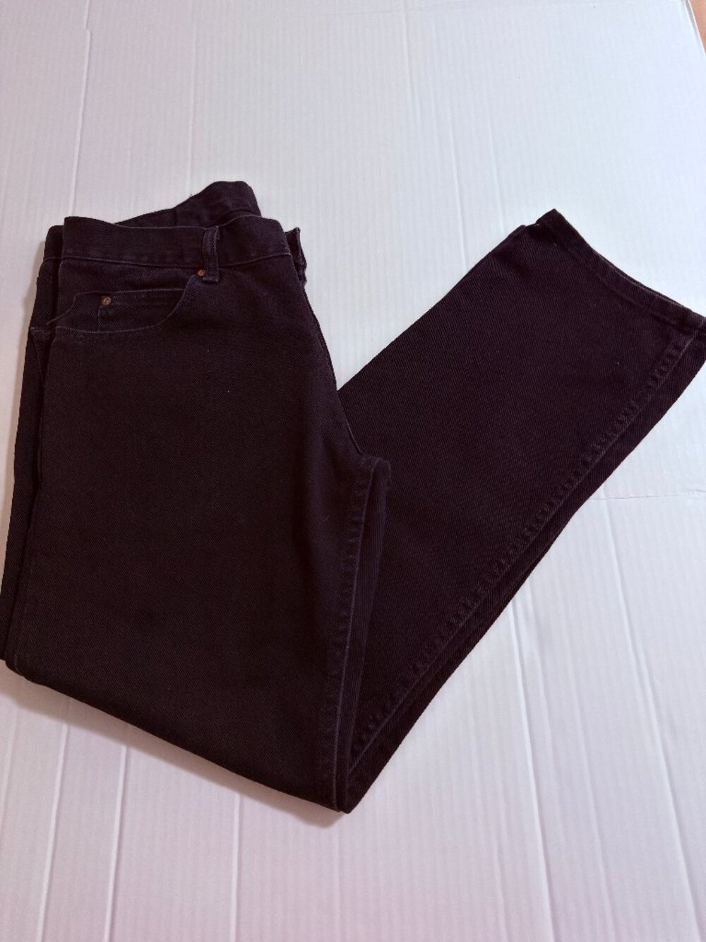 Lee Regular Fit Men’s Black Pants 5-Pocket Straight Leg Size 34x30